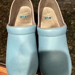 Dansko Light Blue clogs